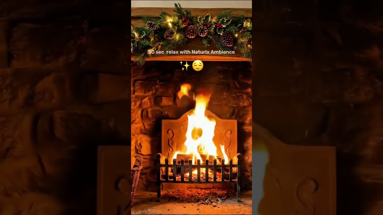 🔥🎄 Christmas Fireplace Close Up | SUBSCRIBE FOR MORE RELAXING CONTENT 🔔 