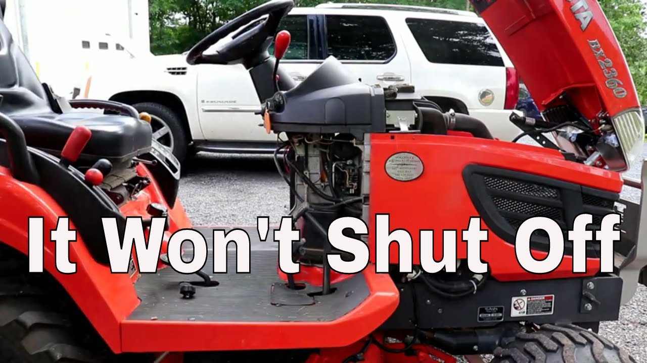 What To Do If Your Kubota BX Won't Shutoff