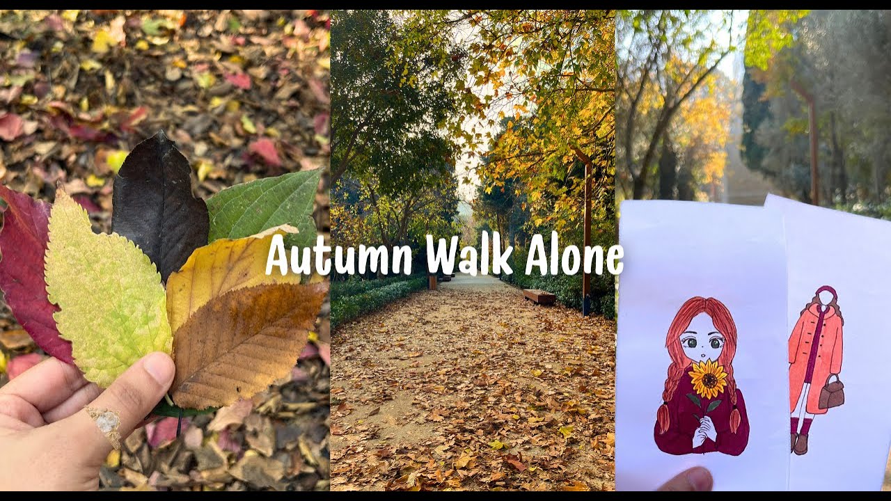 VLOG Cozy Autumn Solo Walk 🍂 spending time with myself ,Let’s Walk Together