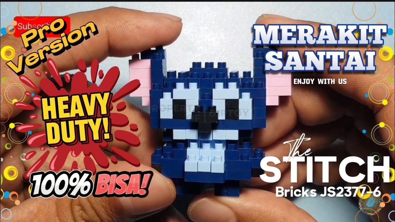 Merakit santai Lego Bricks STITCH JS2377-6