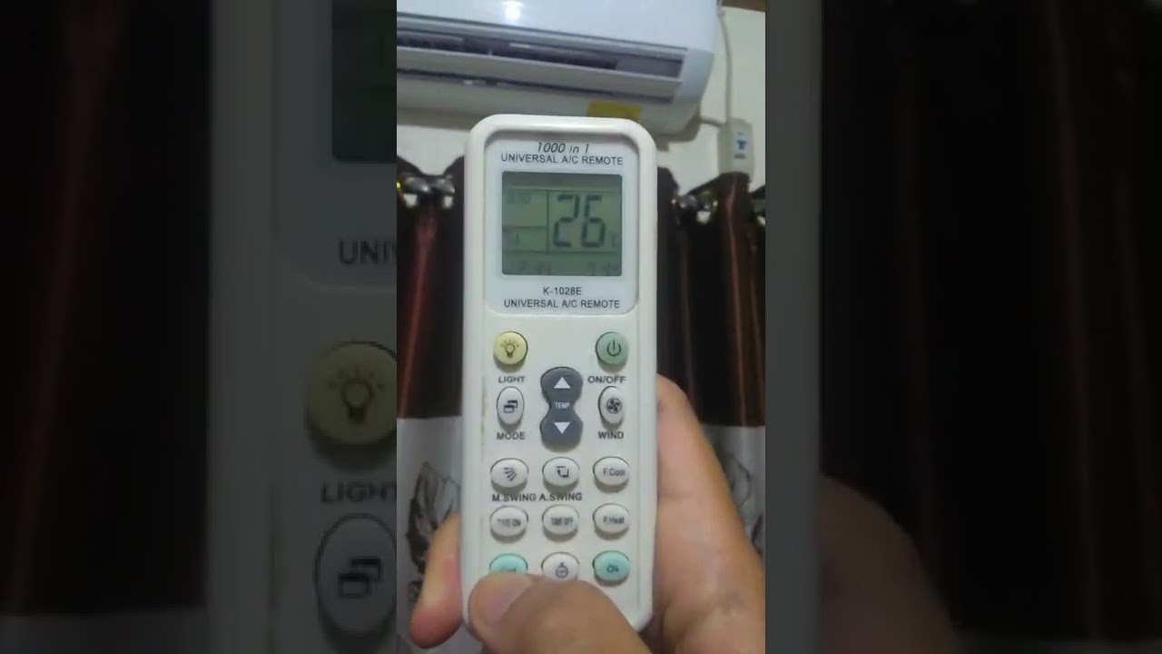 AC sharp (Bukan kode 720-739❌) setting remote ac universal K-1028 E