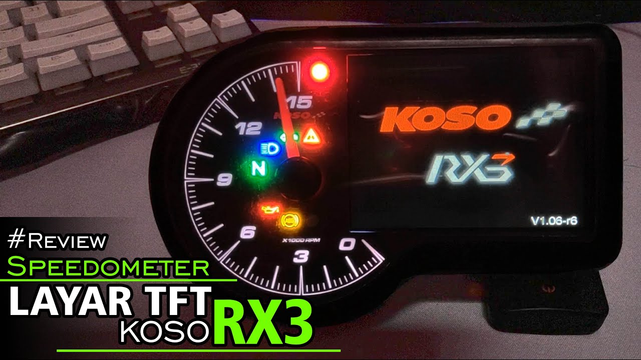 Koso RX3 - Speedometer Layar TFT, Unboxing dan Review Semua Fitur #Review