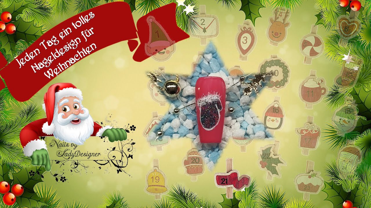 Tür 21 - Adventskalender 2025 - Glitzerfäustlinge / NailsbyLadyDesigner