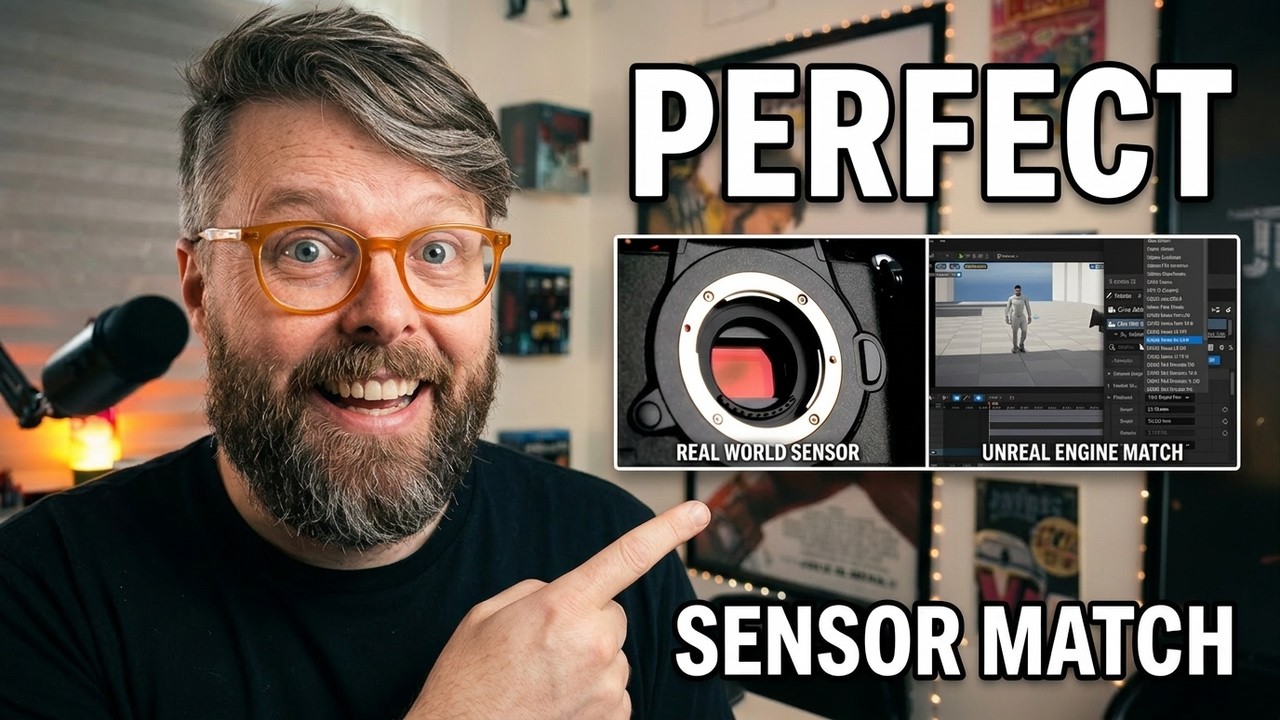 How to MATCH Real-World Camera Sensors & Lenses in UNREAL ENGINE