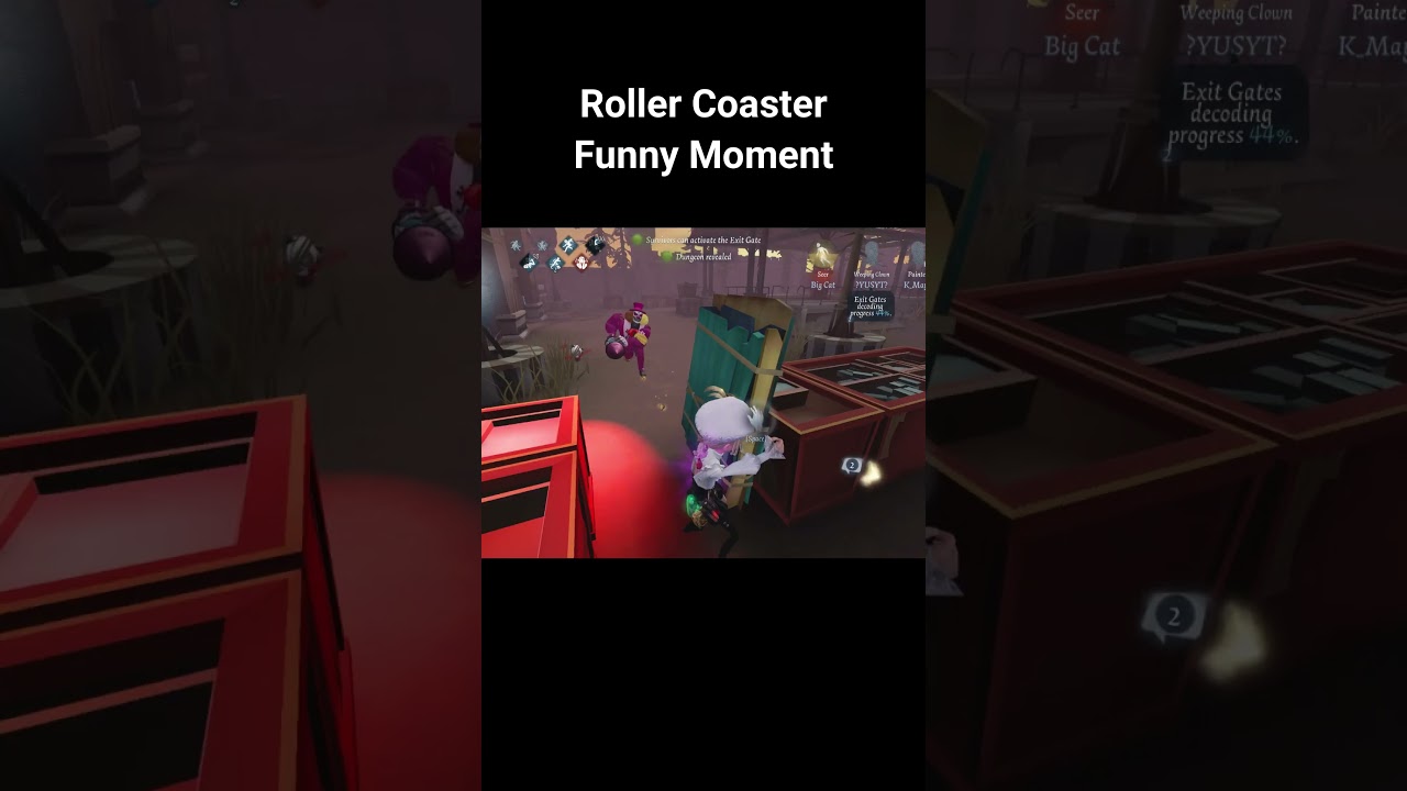 Roller Coaster Funny Moment - (Identity v) #identityv
