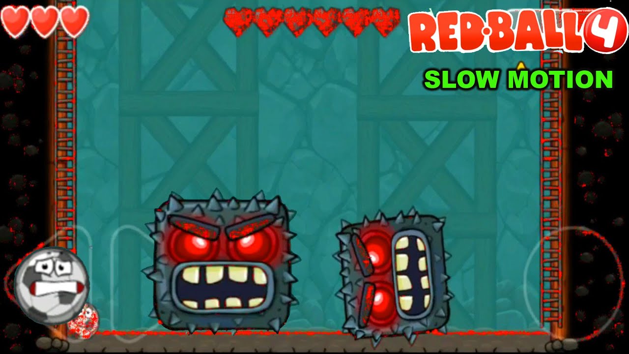 Red Ball 4 Level 75 Laser Ball Slow Motion