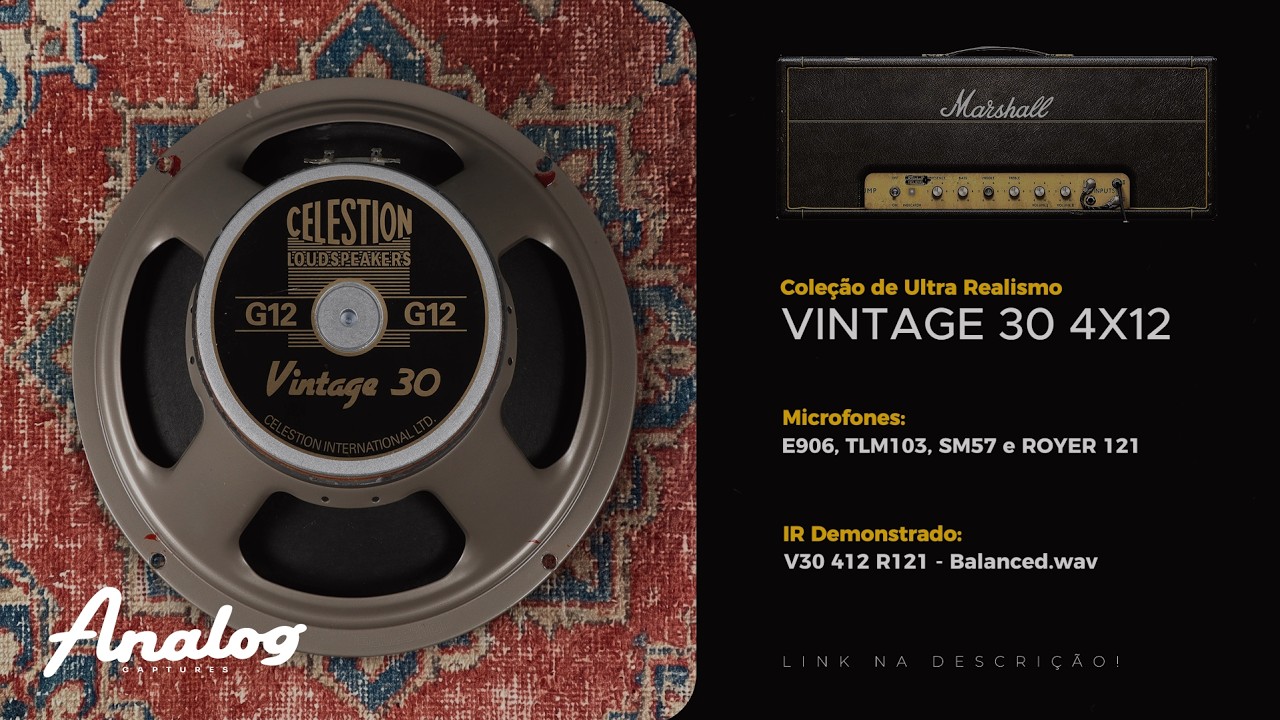 VINTAGE 30 4X12 CELESTION - IMPULSE RESPONSES (UR) PACK
