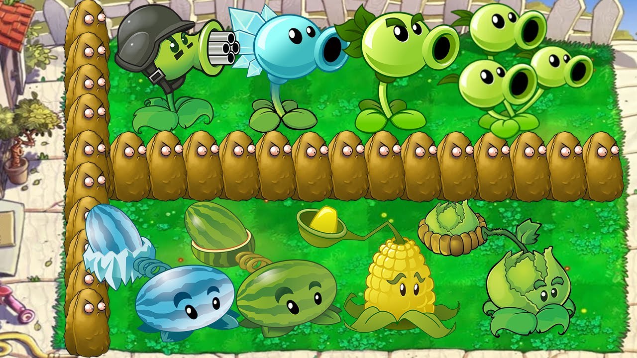 Team Pea Vs Team Pult Vs Giga Gargantuar Vs Dr. Zomboss - Plants vs Zombies Chaos
