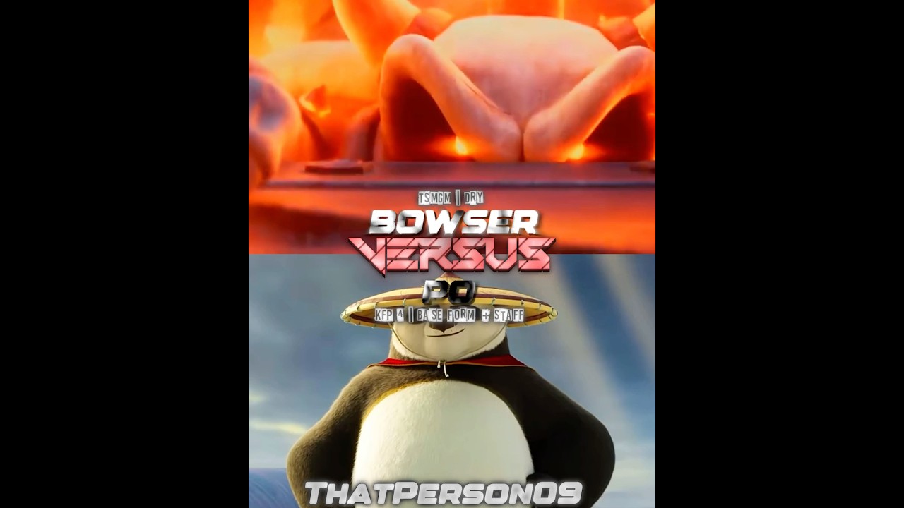 Dry Bowser (Mario Galaxy Movie) vs Po (Kung Fu Panda 4)