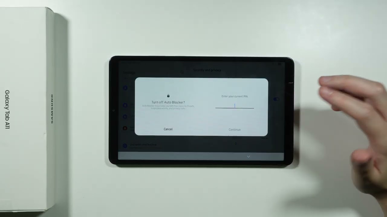 Samsung Galaxy Tab A11/A11+: как включить/выключить функцию автоблокировки