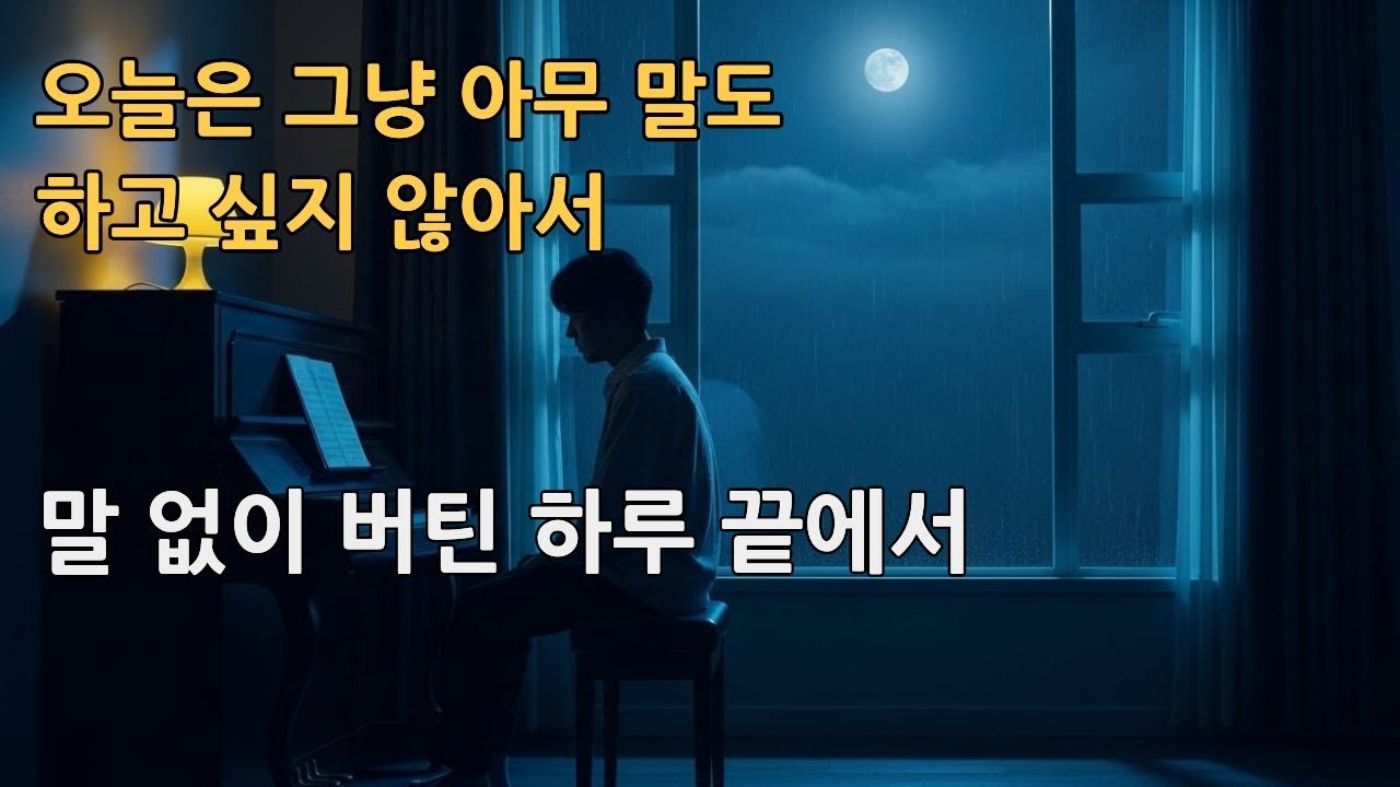 오늘은 그냥 아무 말도 하고 싶지 않아서 | 아무 말도 하지 않아도 괜찮은 밤 · 감성 발라드