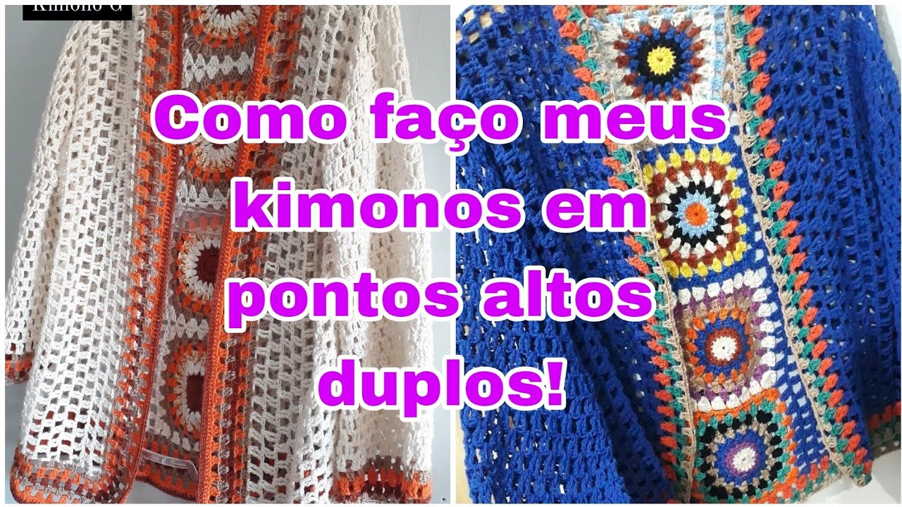 kimonos de croche sucesso! 1/2 #croche fácil