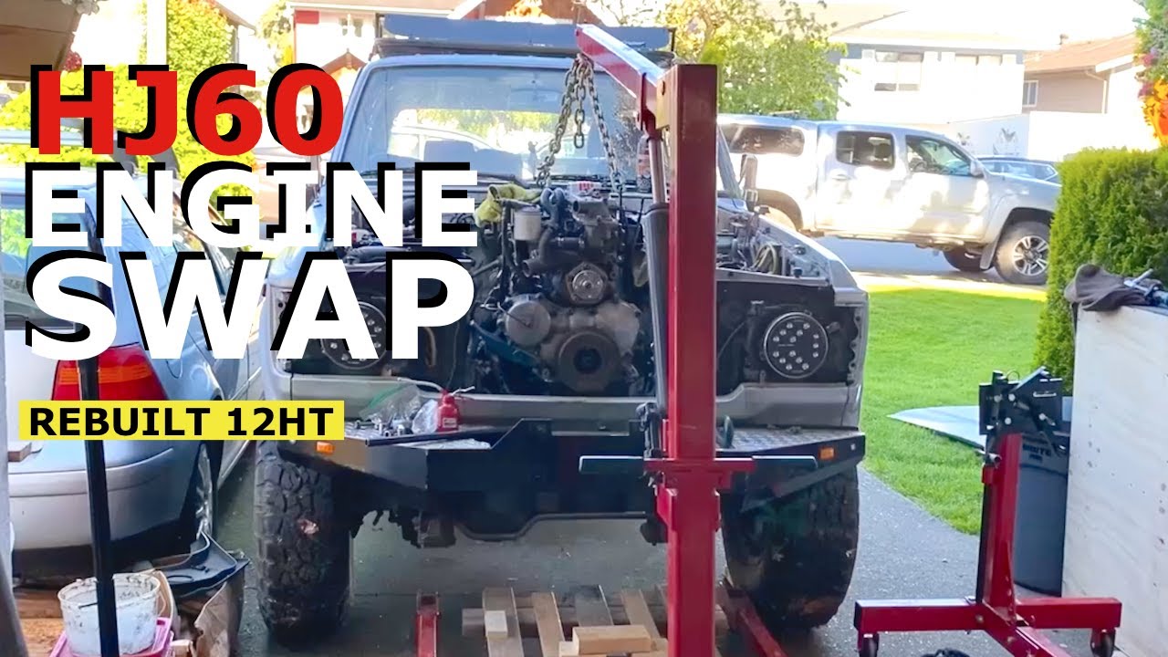 Rebuilt 12HT engine START UP / Toyota Landcruiser Turbo Diesel engine swap + rebuild