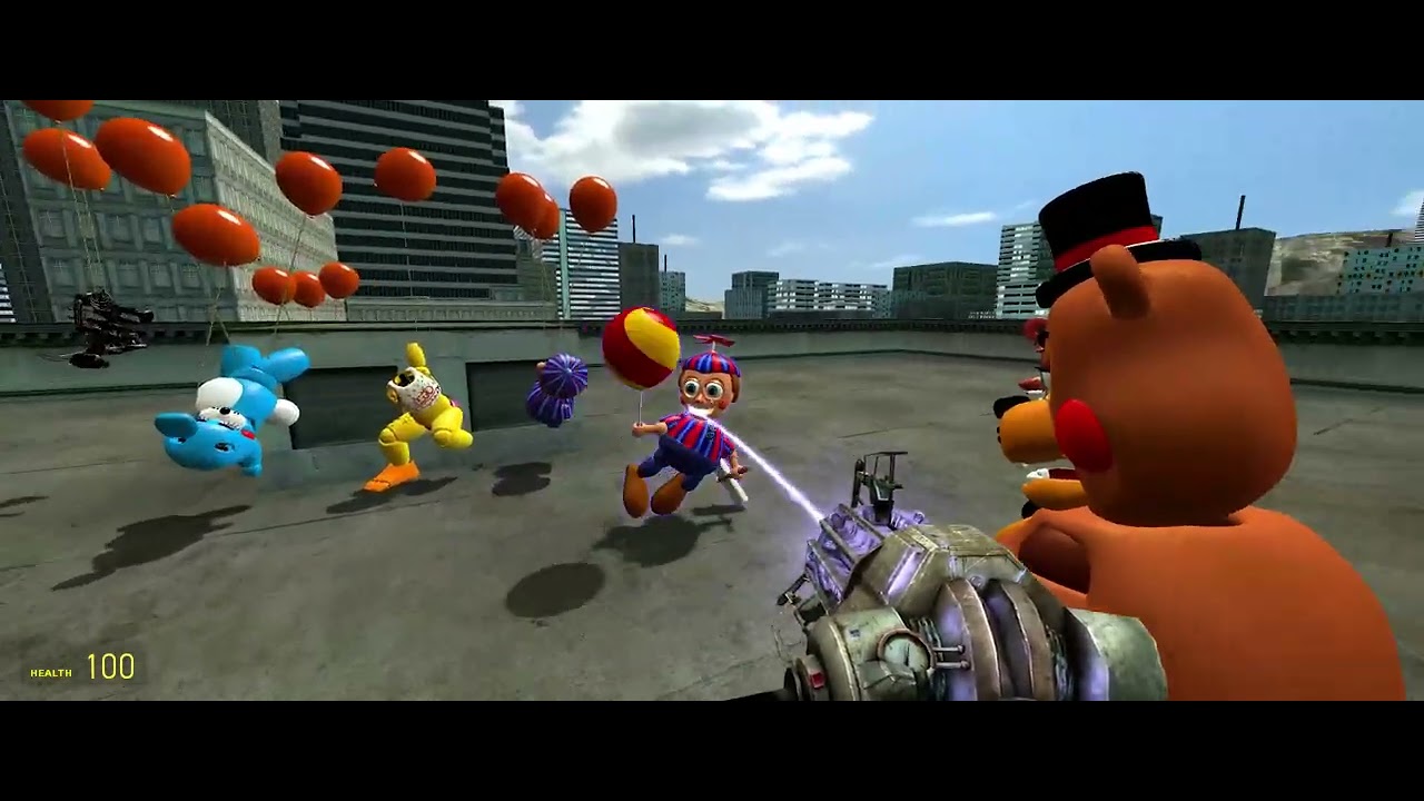 (GMOD FNAF) FNAF die in balloons 0