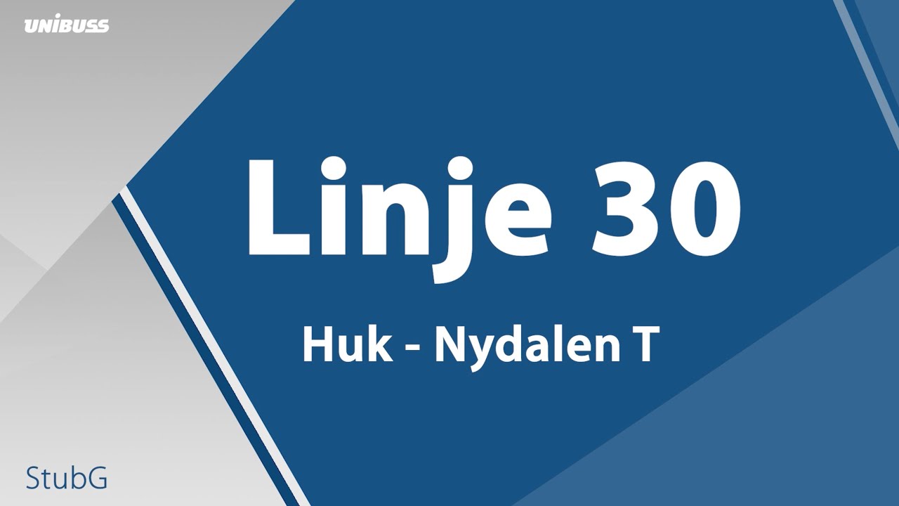 Linje 30 Huk - Nydalen T