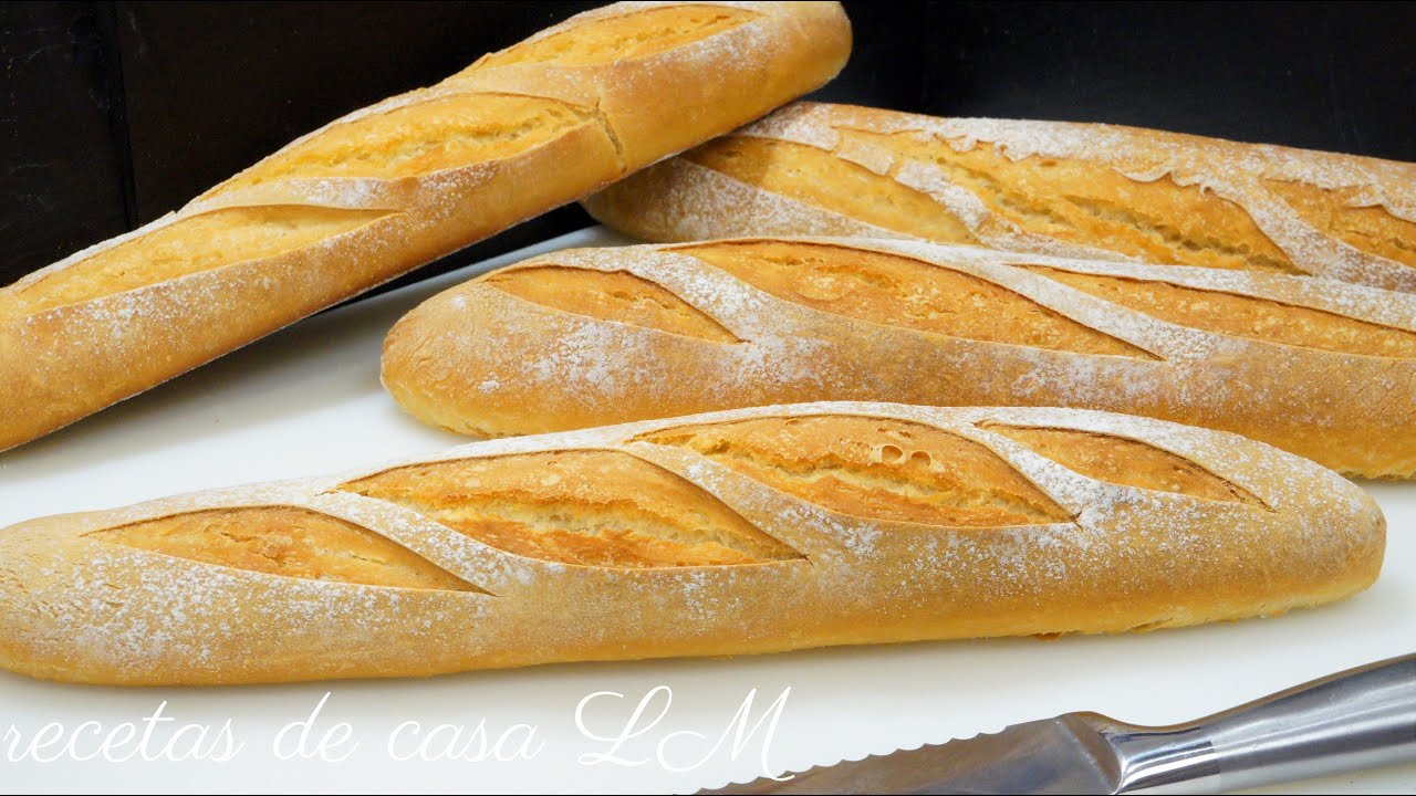 PAN CASERO  | PAN FRANCÉS O BAGUETTE CON HARINA COMÚN BARRAS DE PAN CON TODOS LOS TRUCOS