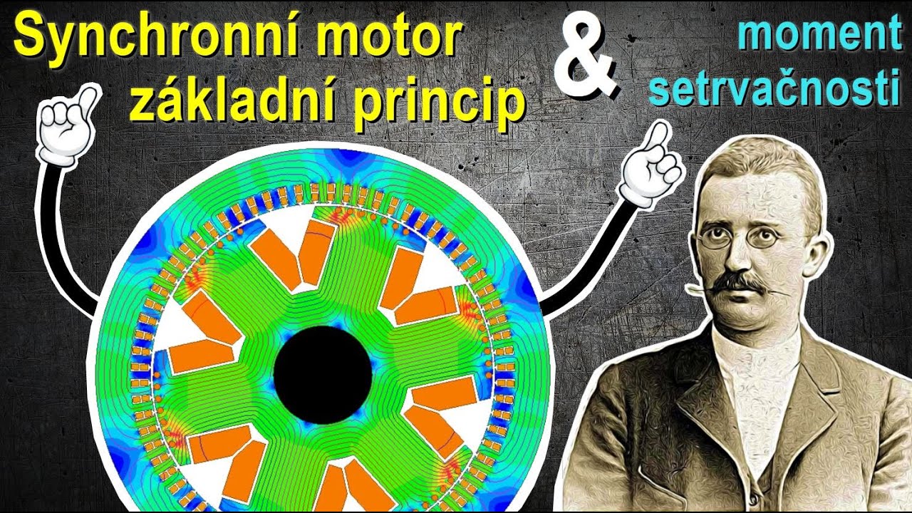 Synchronní motor - základní princip (a moment setrvačnosti)
