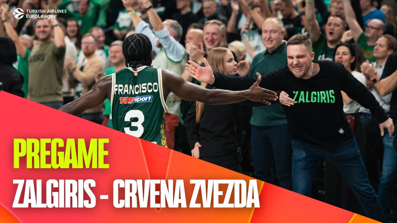 Zalgiris - Crvena Zvezda PREGAME SHOW | Arena Atmosphere