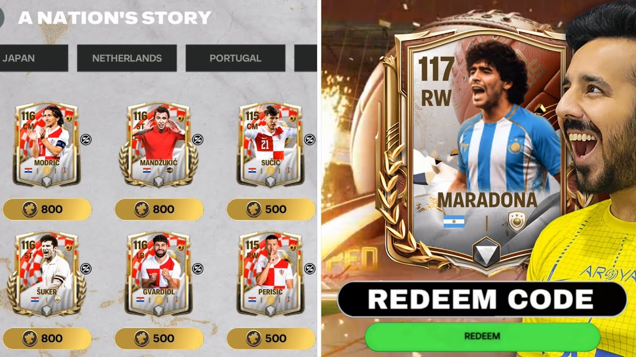 Redeem Code ! Free 116 Croatian Player - Capped Legends Week 2 [Shards are Back] 🔥