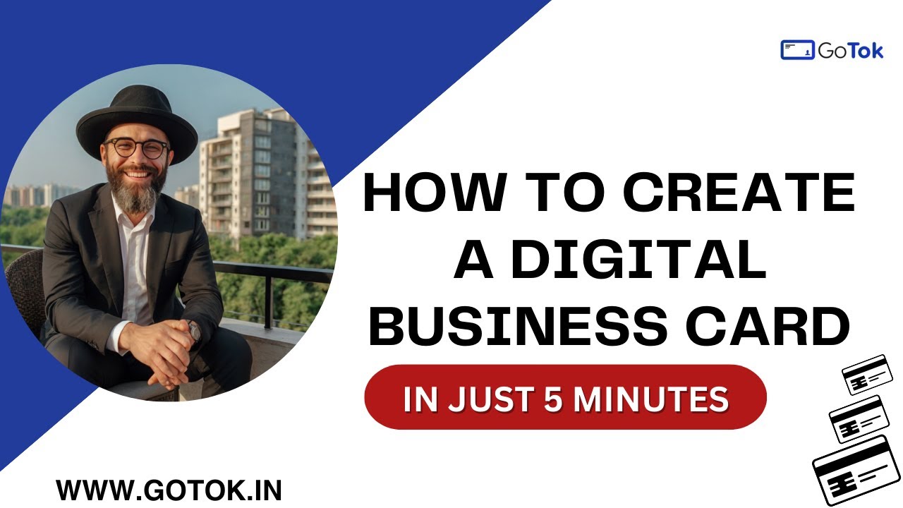 how to Create a Digital Business Card in 5 Minutes| #gotok| #digitalcards