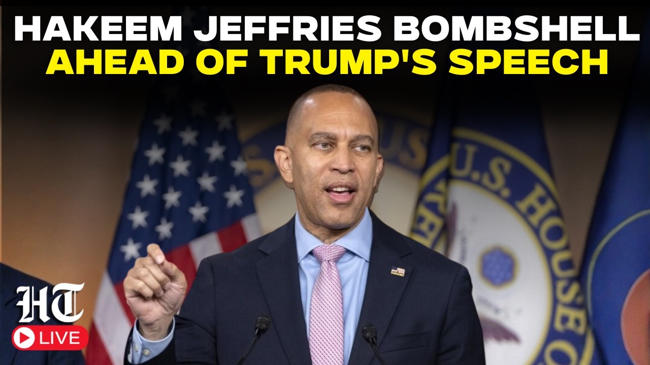 LIVE: Hakeem Jeffries Drops Bombshell, Fires Back At President Trump Ahead Of His Speech | SOTU