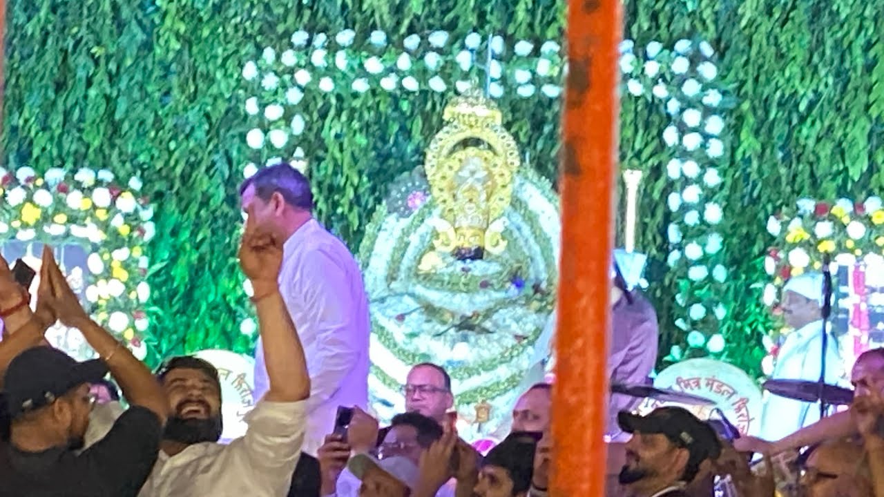 Ajj asi gye shyam ji de kirtan ch..❤️🦚||kanhiya mittal ji ne layi ronka🙏🏻
