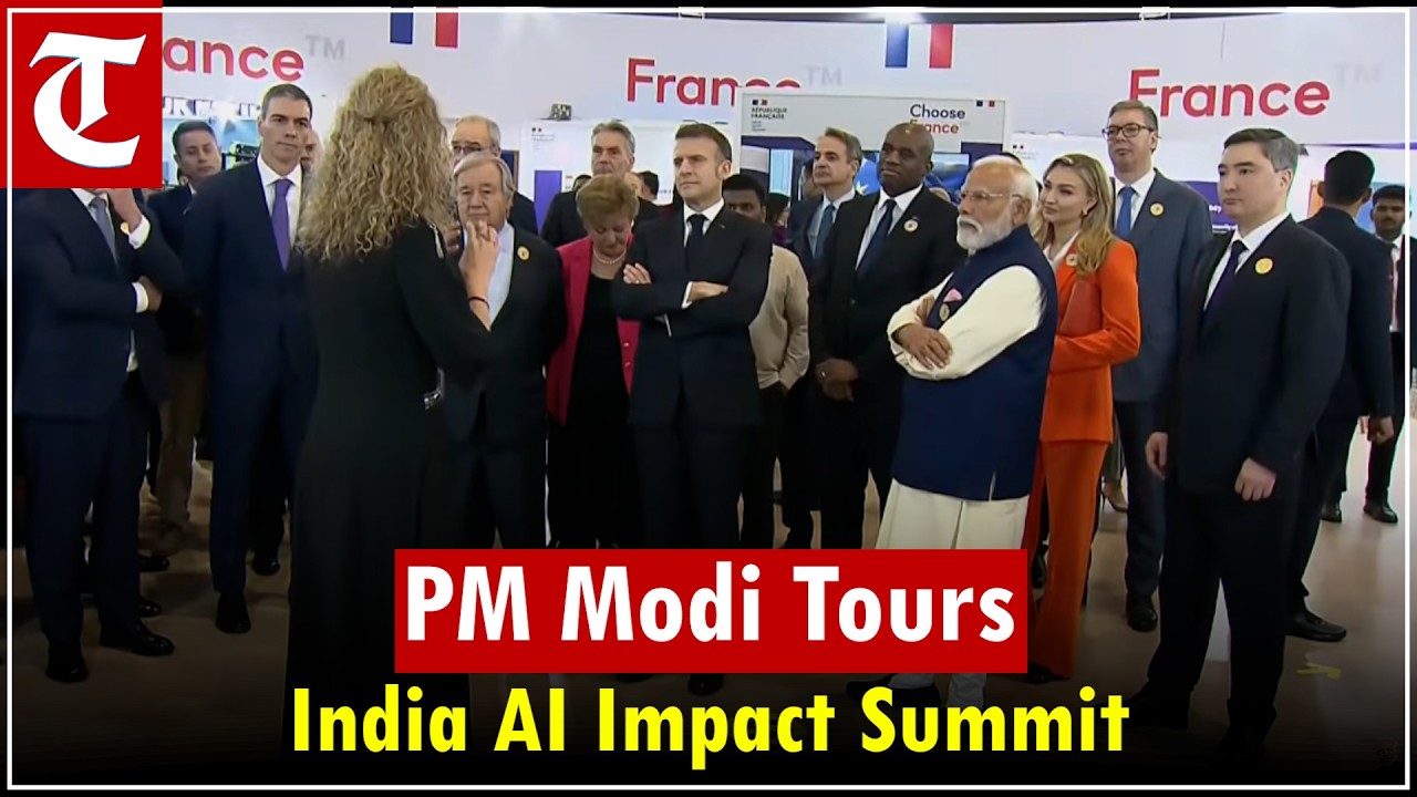 LIVE: PM Modi visits the India AI Impact Summit at Bharat Mandapam