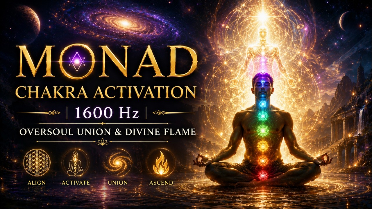 Monad Chakra Activation | 1600 Hz | Oversoul Union & Divine Flame