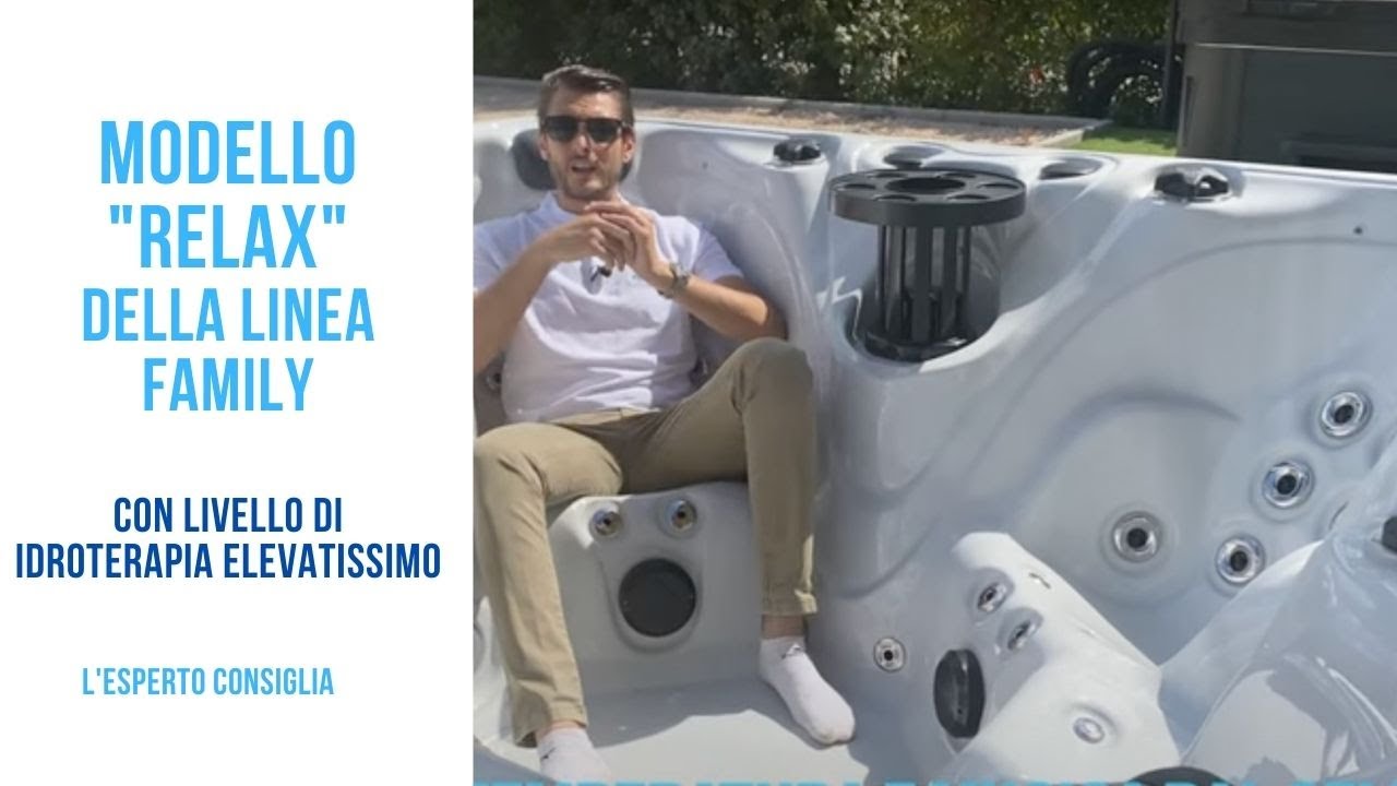 VASCA IDROMASSAGGIO-PISCINA(Spa design)Mod FAMILY  con super dotazioni