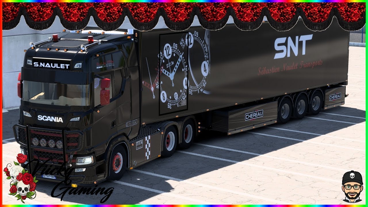 🚚 ETS 1.55 🚚 Scania S.NAULET Édition RED BRM