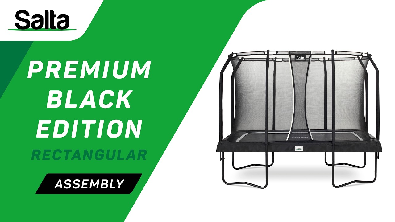 Salta Premium Black Edition | Assembly video | Rectangular trampoline