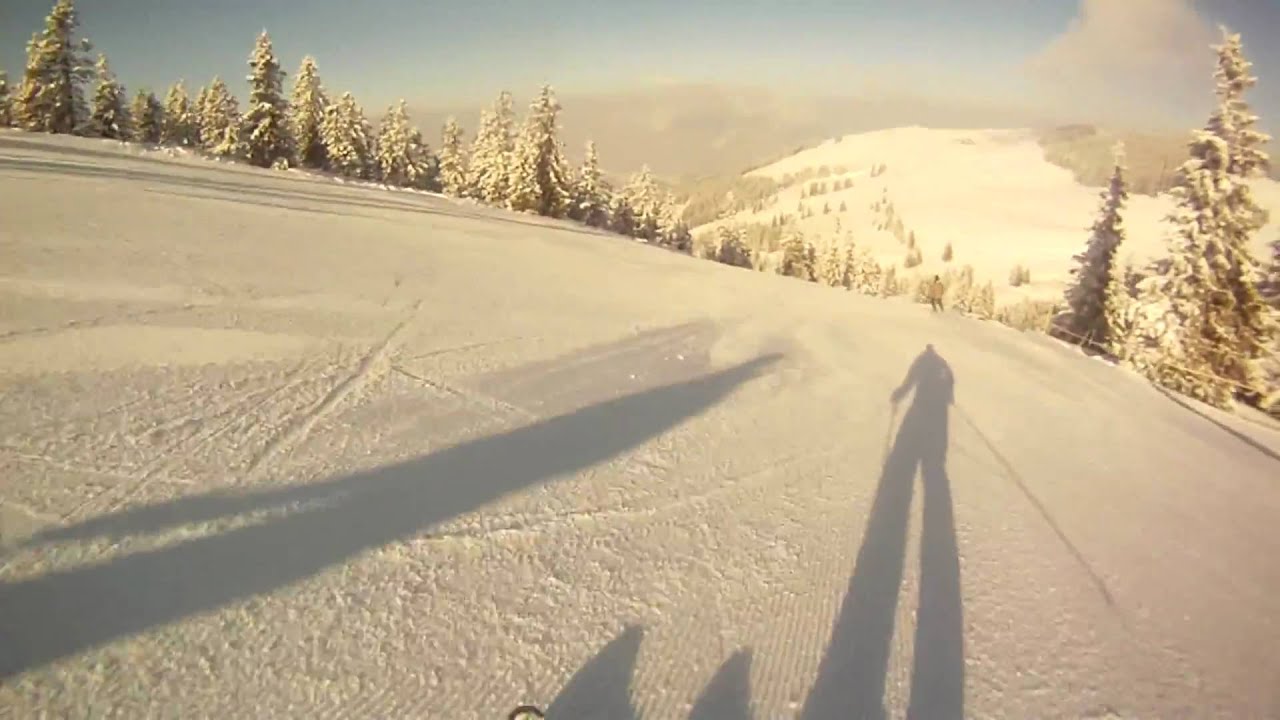 [Ski] Morning descent at Scheffau, Skiwelt Wilder Kaiser (GoPro HD Hero)