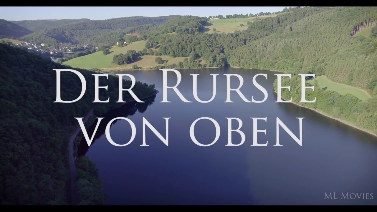Der Rursee von oben