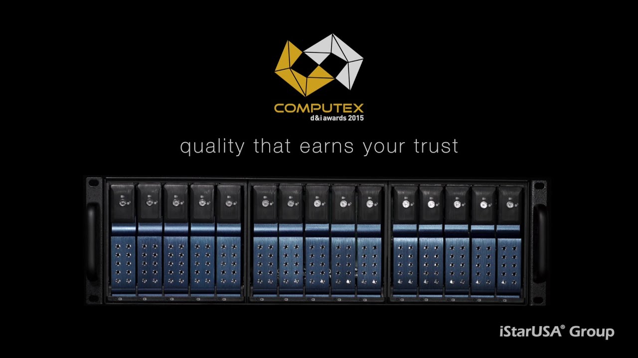 iStarUSA 2015 Computex d&i award-winning trayless rackmount chassis - 4k
