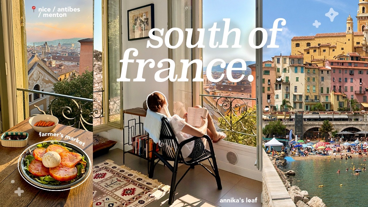 summer in the south of france🥖⋆˚࿔ slow mornings on french riviera, heatwave, day trips, solo travels