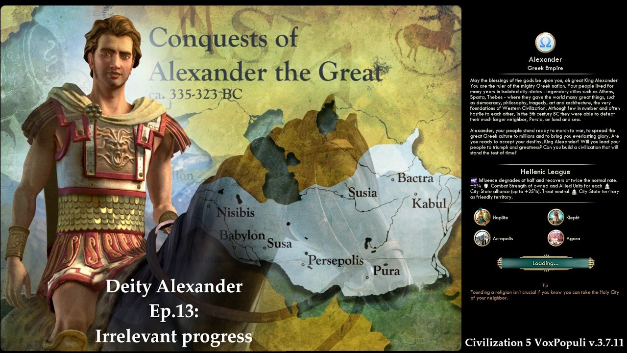 Civ 5 Vox Populi: Deity Alexander - Ep.13: Irrelevant progress