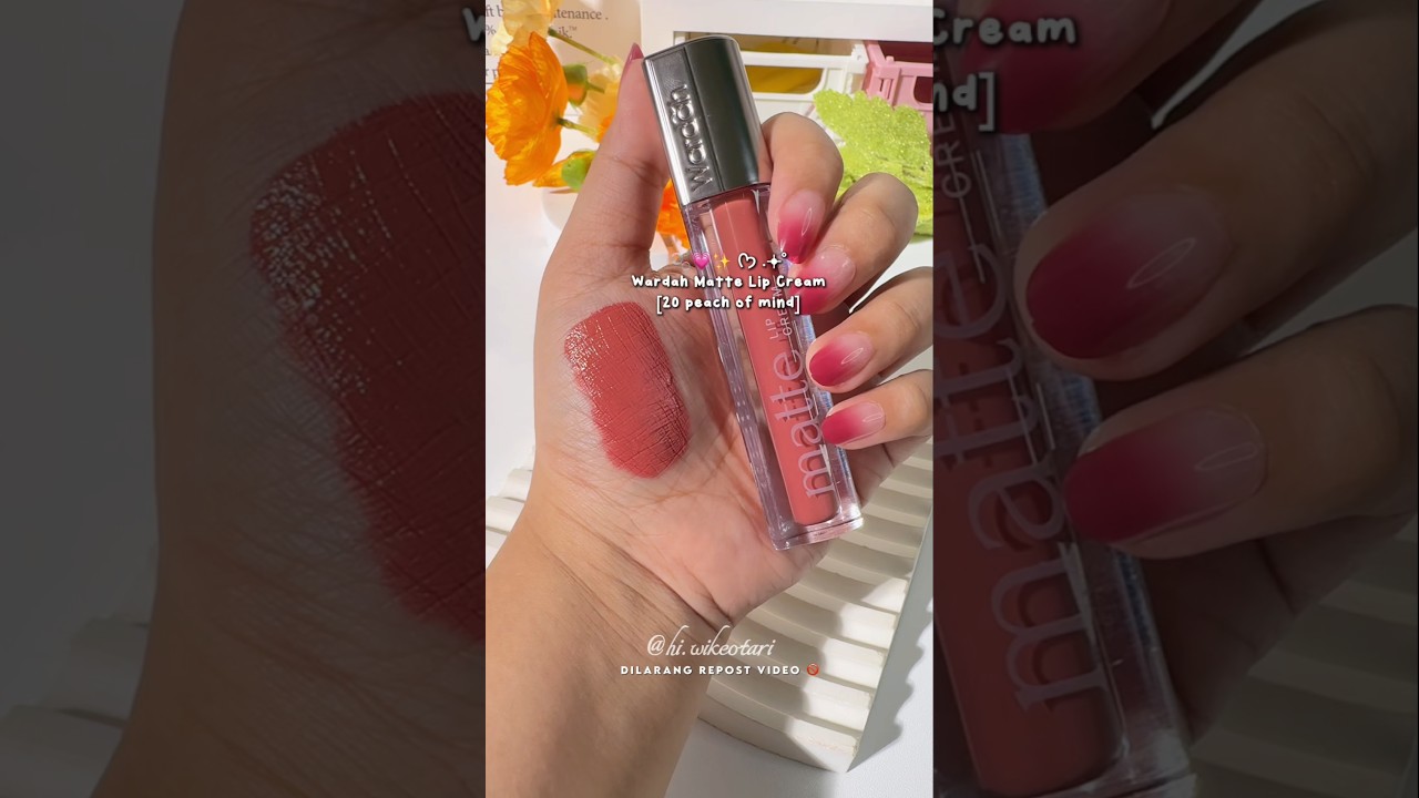 Wardah Matte Lip Cream [ 20 peach of mind ] #wardah #wardahmattelipcream
