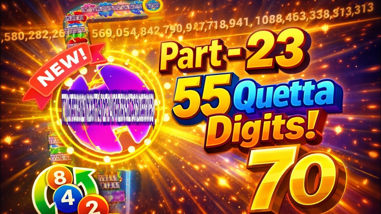 Bounce Merge - Part 23 (55 Quetta Digits) 7o (octilion) #bouncemerge