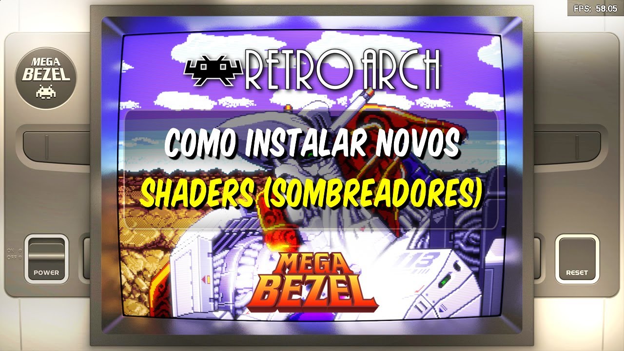 Como instalar novos Shaders | Sombreadores no ReatroArch | Mega Bezel