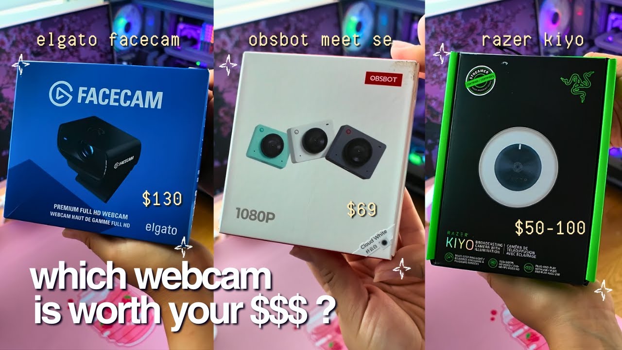 I Tested 3 Webcams So You Don’t Have To! OBSBOT Meet SE vs Elgato Facecam vs Razer Kiyo 🎥