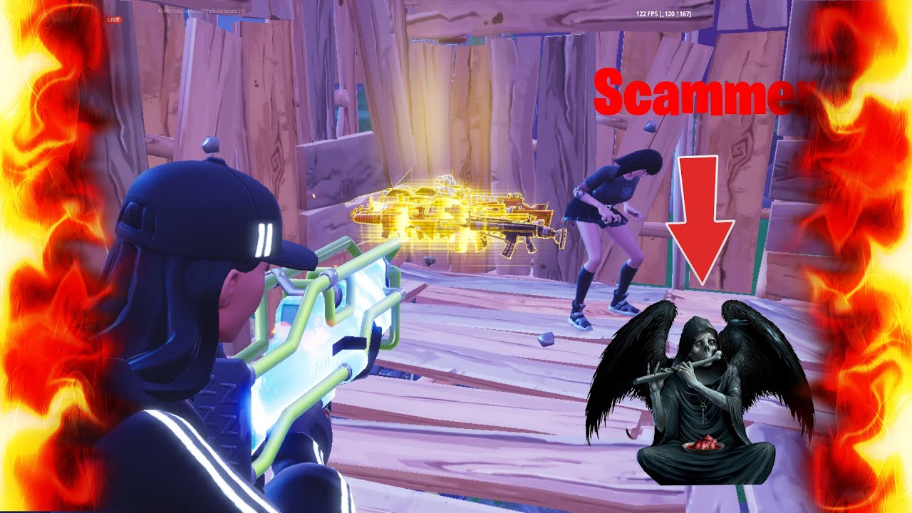 Junge verwandelt sich in einen Dämon und Verflucht mich. Scammer wurde gescammt in Fortnite RDW