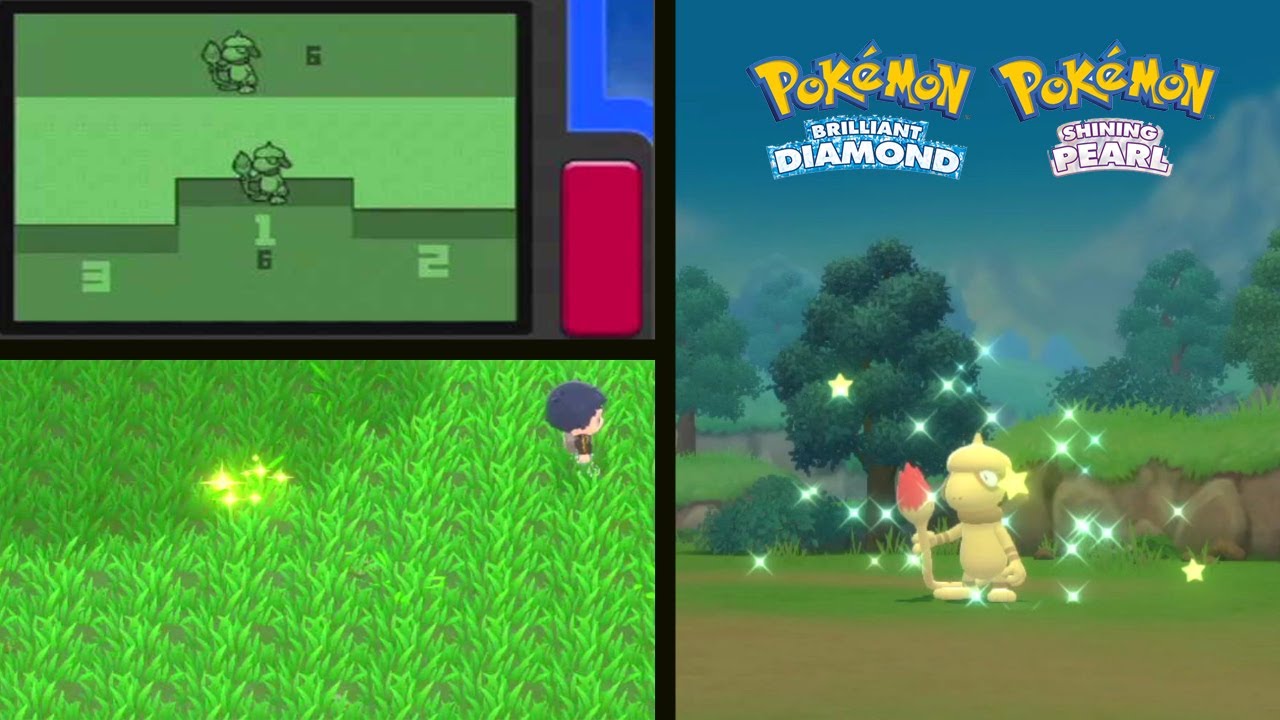 Shiny Smeargle after a 6 Chain with PokeRadar! in Pokémon Brilliant Diamond & Shining Pearl!