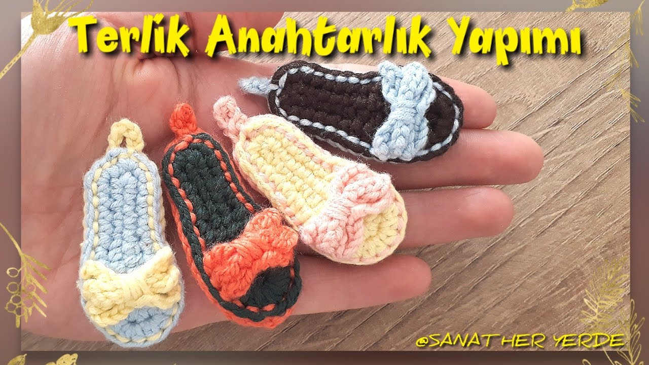 Örgü Anahtarlık/Anahtarlık Yapımı/Örgü Terlik
