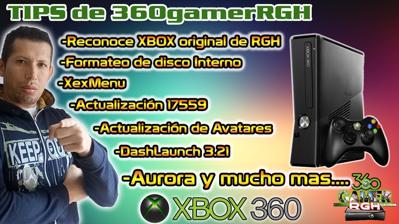 Reconocer XBOX Original de RGH I Formateo de Disco I Actualización 17559 I XexMenu I Aurora y más