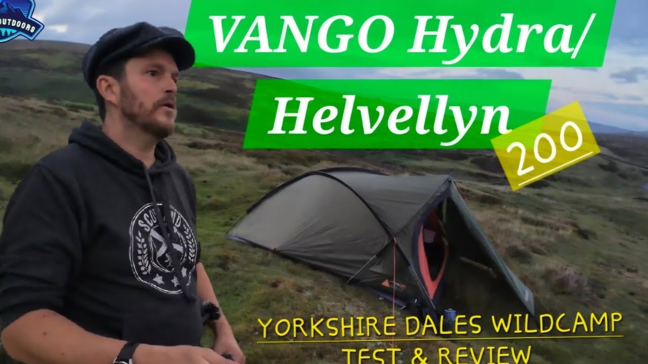 A SOLO WILDCAMP in THE YORKSHIRE DALES - Vango Hydra 200 Tent full Use and Review.
