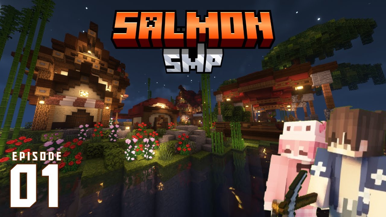 Minecraft [SalmonSMP] ตอนที่ 1 | เข้าร่วมการแข่งขันสร้างบ้าน