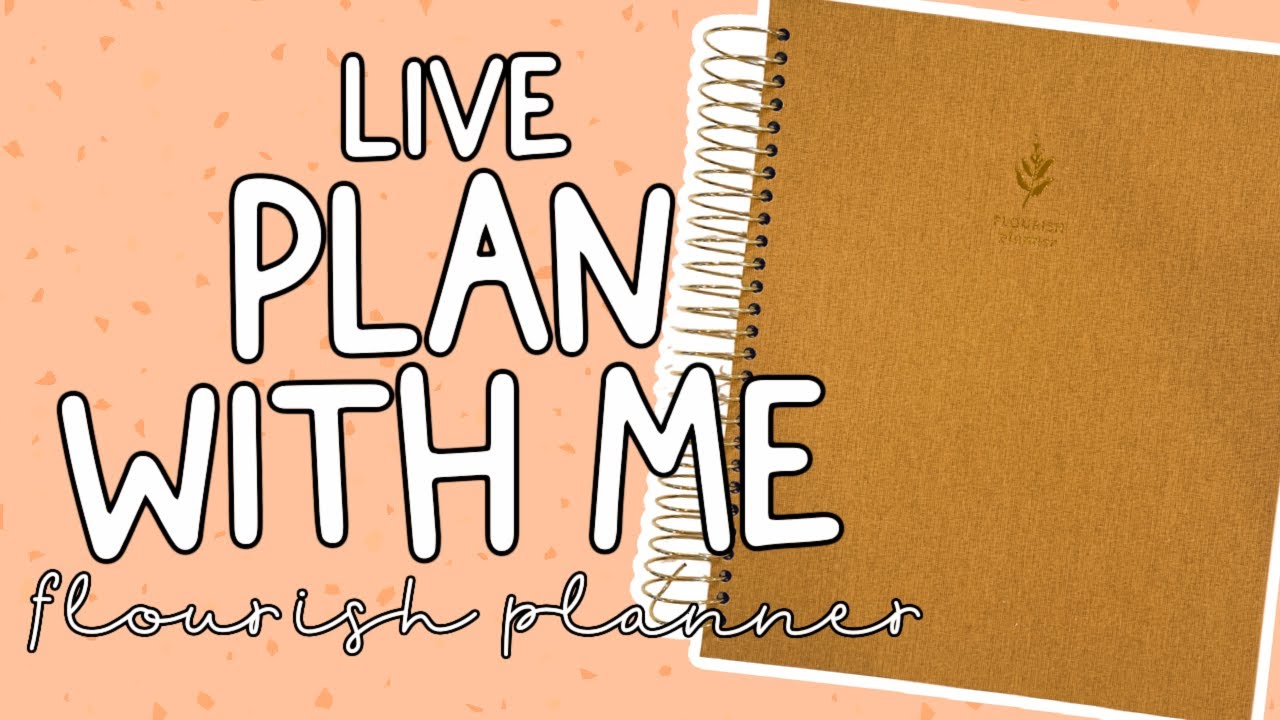 🔴 LIVE PLAN WITH ME | Weekly Planning In The Flourish Planner (with stickers!)