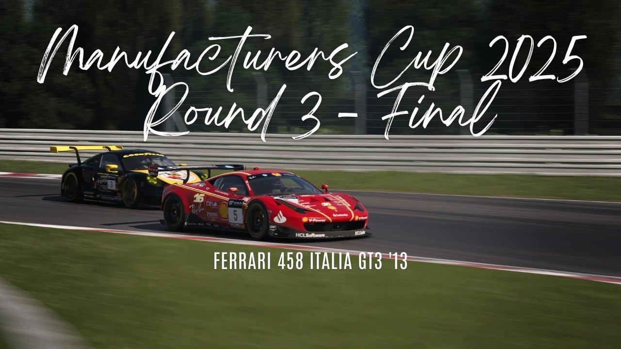 Gran Turismo 7 - 🐎Ferrari 458 Italia GT3 ‘13🐎 (Autopolis) - Manufacturers Cup R3 - P5 to P2