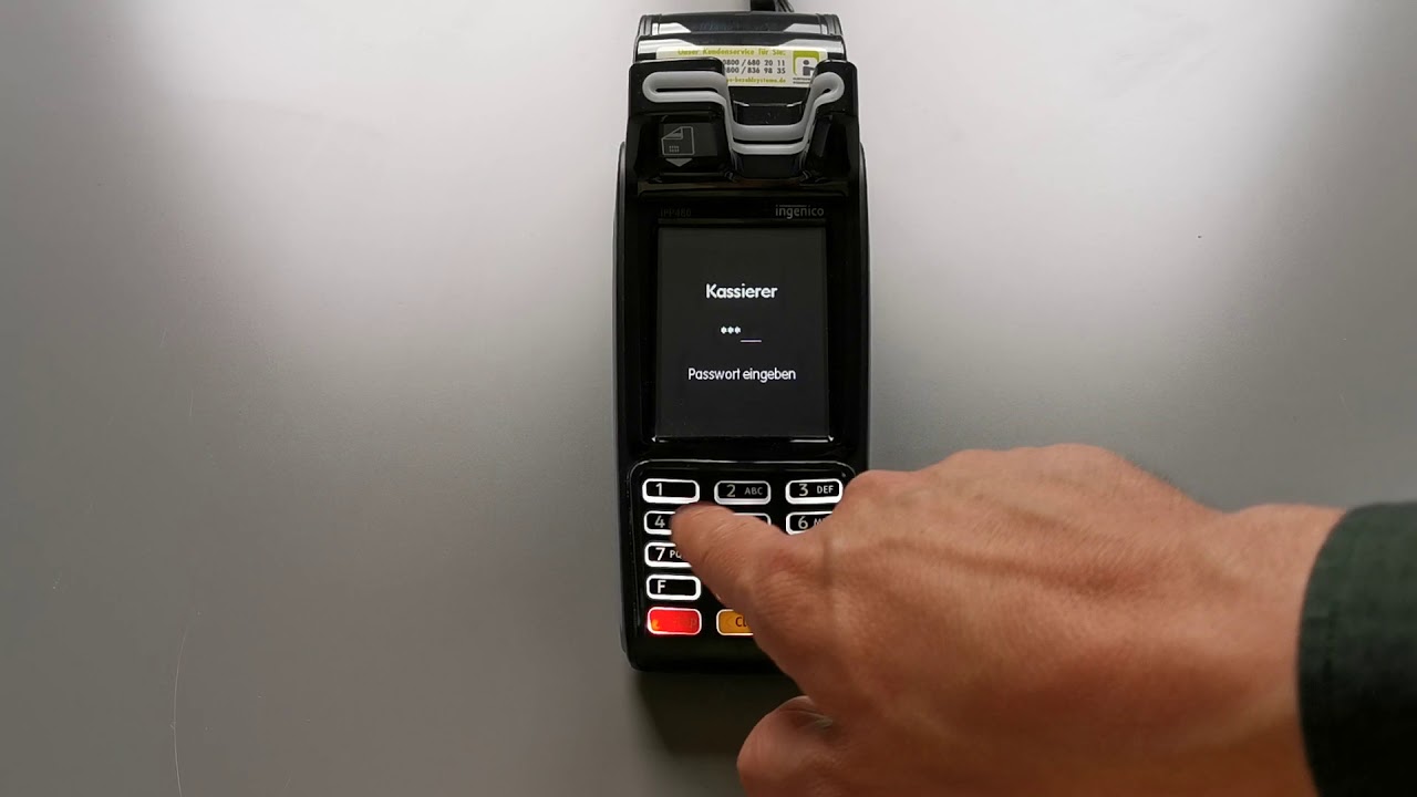 Zahlungsbeleg-Kopie (letzter Bezahlvorgang) - Ingenico iPP480