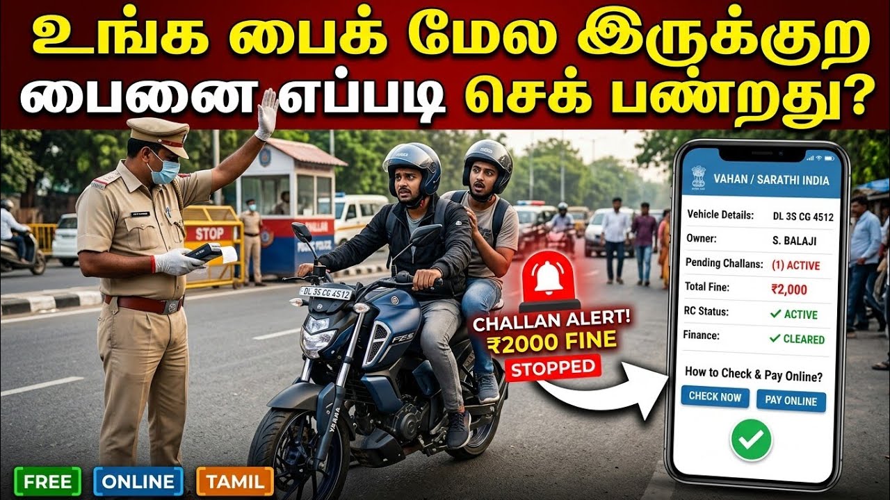 Bike Fine Check Online 🔍 | How to Check Traffic Challan in 2 Minutes